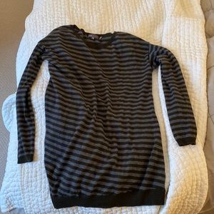 Vince striped long cashmere sweater XS